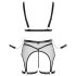 Cottelli Bondage - Transparenter Netz-Set mit Ketten (schwarz) - L