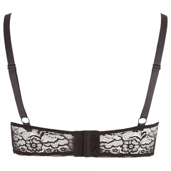 Cottelli Plus Size - Träger-BH mit Ringen (schwarz)