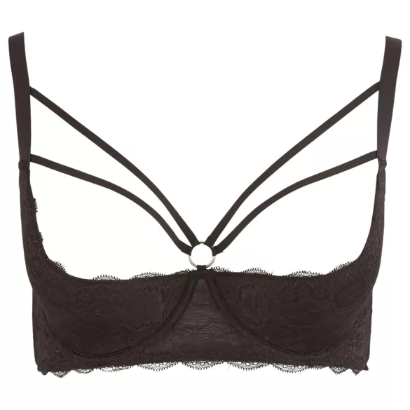Cottelli Plus Size - Träger-BH mit Ringen (schwarz) - 90D