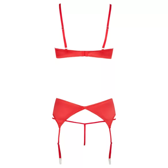 Cottelli - Herz-Offene Hebe-BH-Set (Rot)