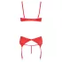Cottelli - Herz-Offene Hebe-BH-Set (Rot) - 80C/M