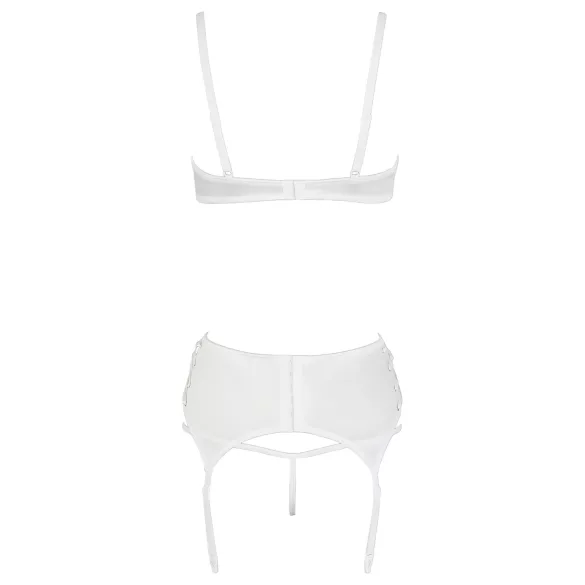 Cottelli - Schnür-BH-Set aus Spitze (weiß)