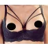 Cottelli - Riemen-BH mit Ring & String (schwarz)