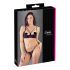 Cottelli - Riemen-BH & String mit Ringen (schwarz) - 80B/M