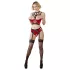 Abierta Fina - Hebe-BH-Set mit Ringen (rot) - 85C/L