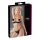 Cottelli - Glitzerndes Ketten-Satin-Lift-BH-Set (Schwarz) - 80B/M