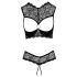 Cottelli - Offenes BH-Set (Schwarz) - 80B/M
