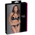 Cottelli - Spitzen Bügel-BH Set mit Halsband (schwarz) - 80B/M
