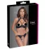Cottelli - Spitzen-Push-Up-Set mit Halsband (schwarz) - 80B/M