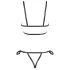 Cottelli Bondage - Glänzendes Körpergeschirr Bikini (schwarz) - M