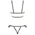 Cottelli Bondage - Glänzendes Körperharness-Bikini (Schwarz) - L