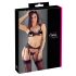 Cottelli - Offenes Spitzen-Set (schwarz) - L