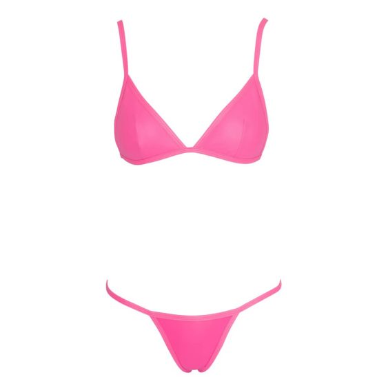 Cottelli - Dreieck-Bikini mit hohem Tanga (Pink)
