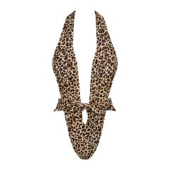   Obsessive Cancunella - Tief ausgeschnittener Trikini - Leopard (S-L)