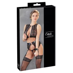 Cottelli Bondage - Spitzenwäsche-Set (4-teilig) - M