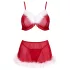 Cottelli - Weihnachts‑Dessous‑Set (rot)