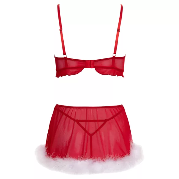 Cottelli - Weihnachts‑Dessous‑Set (rot)