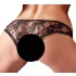 Cottelli - Offener Hüftslip (schwarz) - XL