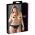Cottelli Plus Size - Spitzen-Offen-Slip (schwarz) - XL