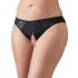 Cottelli Plus Size - Spitzenslip mit offenem Schritt (schwarz) - XL