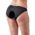Cottelli Plus Size - Spitzenslip mit offenem Schritt (schwarz) - XL