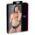 Cottelli - Spitzen-Slip mit Schleife und offenem Schritt (schwarz)