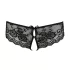Cottelli - Spitzen-Slip mit Schleife und offenem Schritt (schwarz) - L