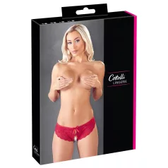 Cottelli - Damenstring offen mit Schleife (rot)