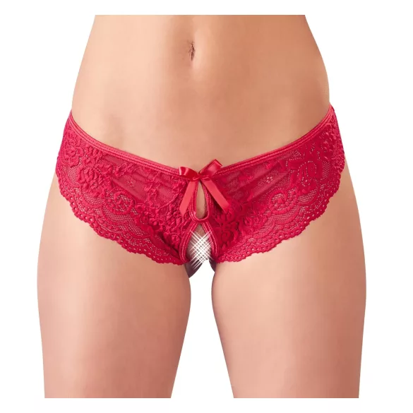 Cottelli - Damenstring offen mit Schleife (rot) - M