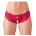 Cottelli - Rote Offene Schleifen-Panty - L