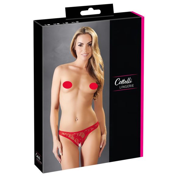 Cottelli - Spitzen-Sextanga (rot)