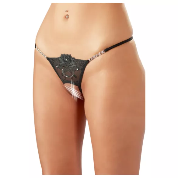 Cottelli - glitzernde Blume - offenem String-Tanga