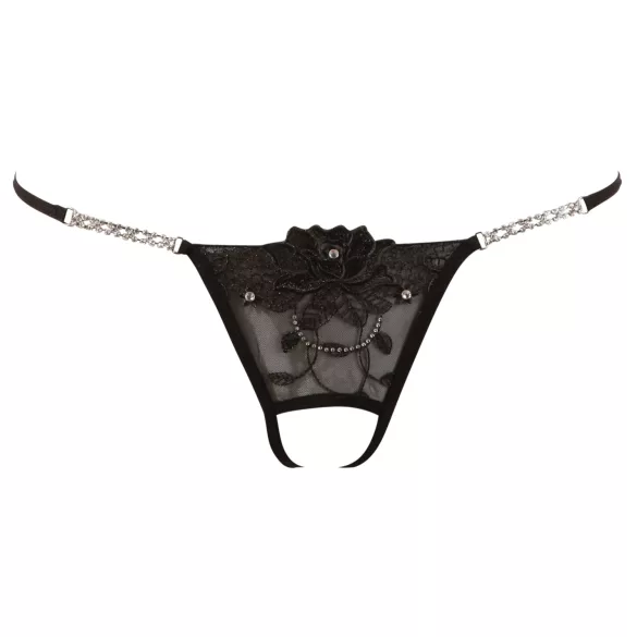 Cottelli - glitzernde Blume - offenem String-Tanga