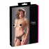 Cottelli - Perlenverzierte offene Spitzen-Tanga (schwarz) - XL