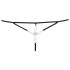 Cottelli - Schwarzer String mit Strass und offenem Schritt - M/L