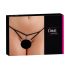 Cottelli - Schwarzer String mit Strass und offenem Schritt - M/L