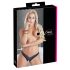 Cottelli - Perlenpanty mit offener Blumenverzierung (schwarz) - L