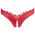 Cottelli - Perlen und offene Blumen-Damenhose (rot) - M