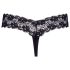 Cottelli - Doppelperlen-Spitzenstring (Schwarz) - L