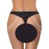 Cottelli - Luxus Perlenstickerei Tanga (schwarz) - M/L