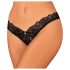 Obsessive Donna Dream - Spitze offener Tanga (schwarz)