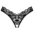 Obsessive Donna Dream - Spitze offener Tanga (schwarz)