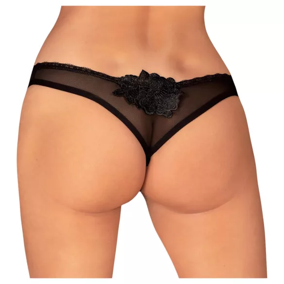 Obsessive Latinesa - Offene String (Schwarz)