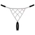 Cottelli - Offener Stringtanga mit Silberverzierung - Schwarz (S-L)