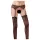 NO:XQSE - Schwarzes Spitzen-Strumpfhalterset - M/L