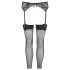 NO:XQSE - Schwarzes Spitzen-Straps-Set - M/L