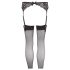 NO:XQSE - Schwarzes Spitzen-Straps-Set - M/L