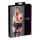 Cottelli Plus Size - Spitzen Strapshemd mit Schnürung (schwarz) - XL