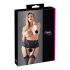 Cottelli Plus Size - Spitzenstrumpfhalter mit Schnürung (Schwarz) - XL