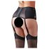 Cottelli Plus Size - Spitzenstrumpfhalter mit Schnürung (Schwarz) - XL